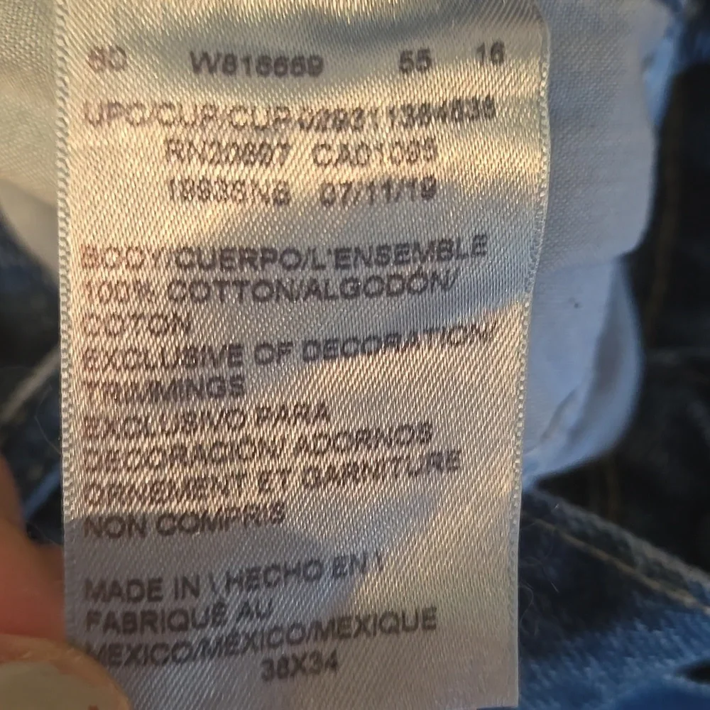 Dickies Blue Carpenter Work Jeans Mens 38x34 Outdoor Jeans - Picture 10 of 10